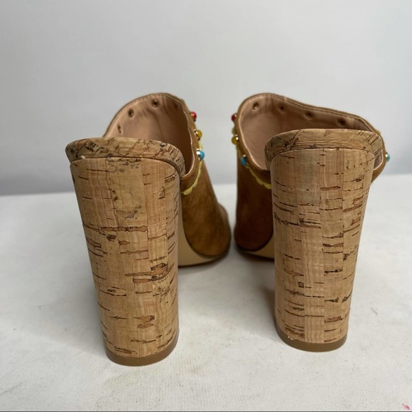 Artsy Art to Wear Boho Heeled Mule Sandals Size 8.5 - Picture 5 of 12